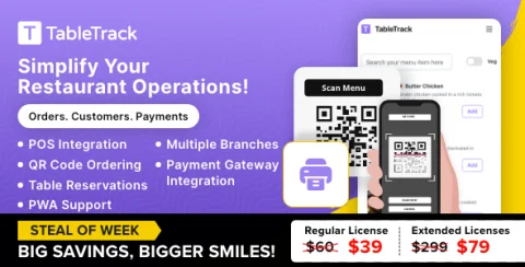 TableTrack - The Complete SaaS Restaurant Management Solution